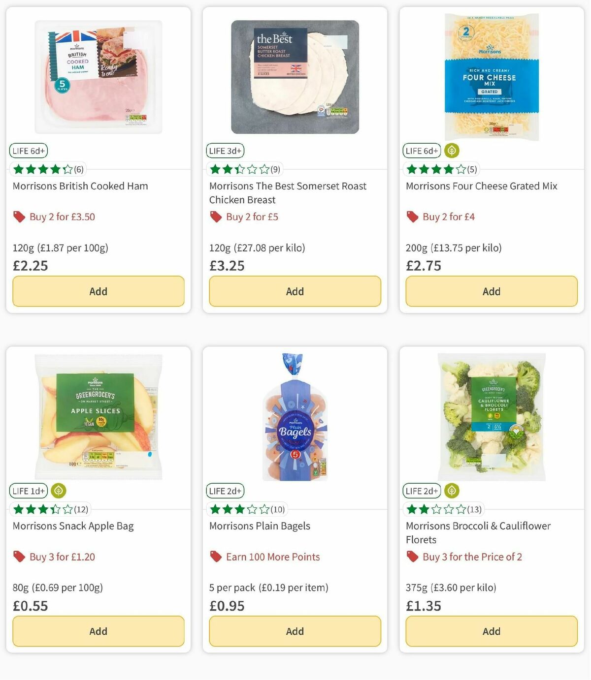 Morrisons Offers from 1 October