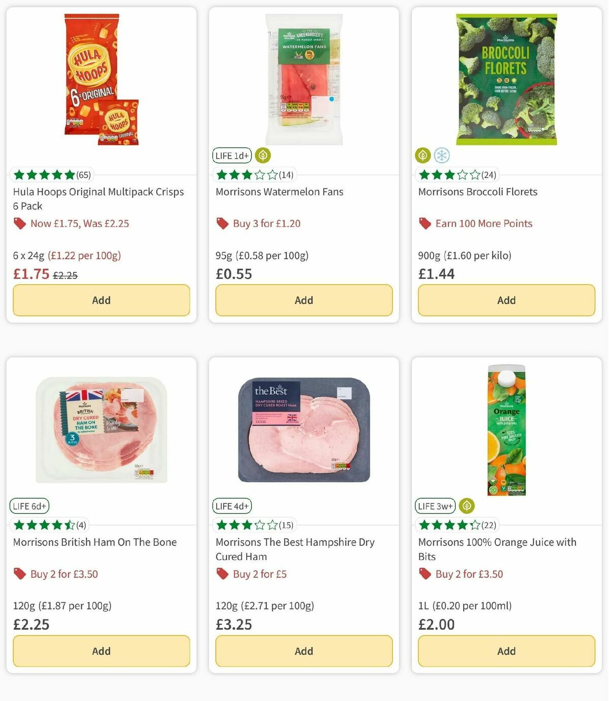 Morrisons Offers from 1 October