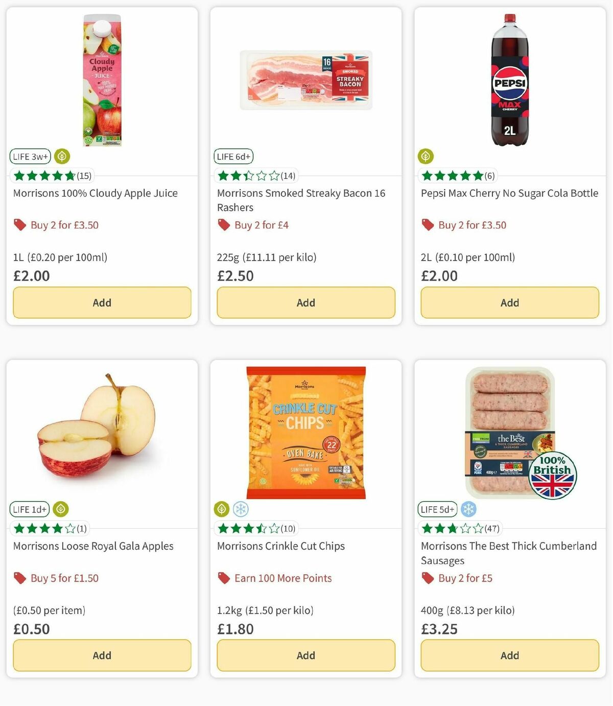 Morrisons Offers from 1 October