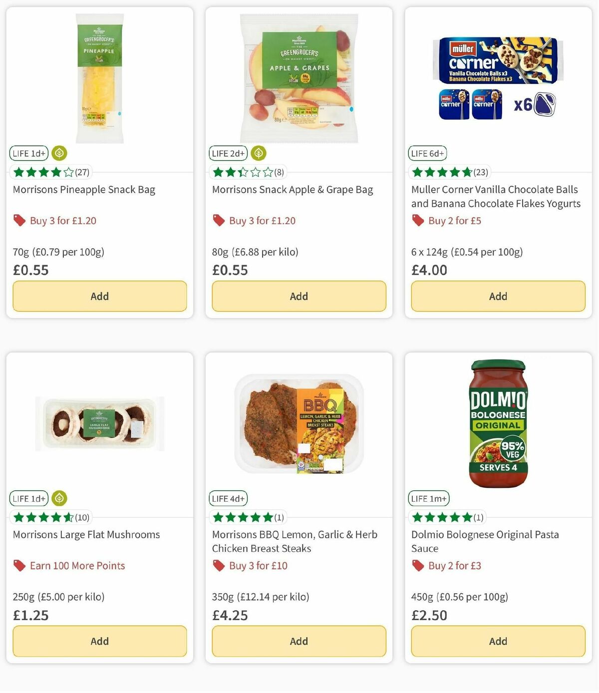 Morrisons Offers from 1 October