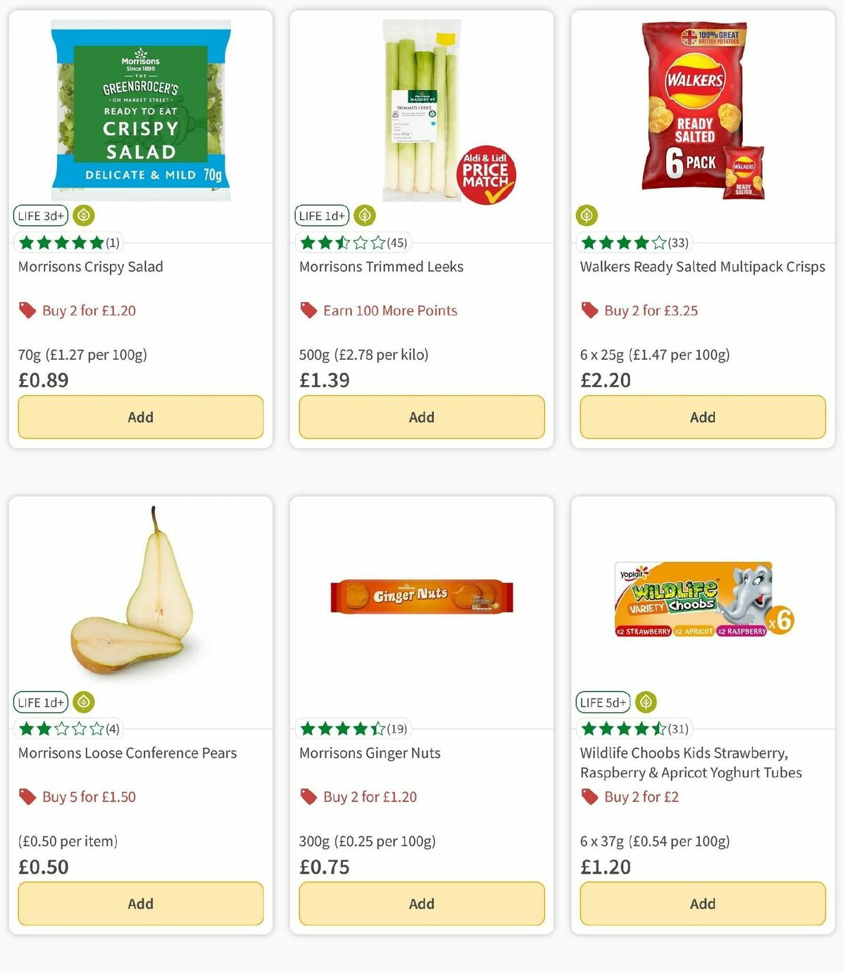 Morrisons Offers from 1 October