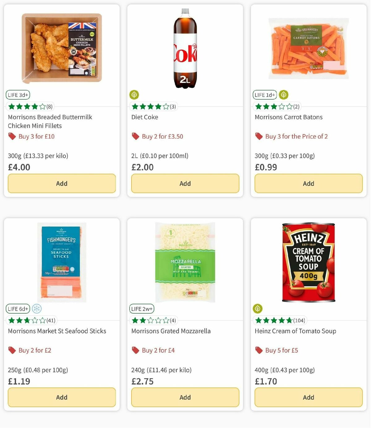 Morrisons Offers from 1 October