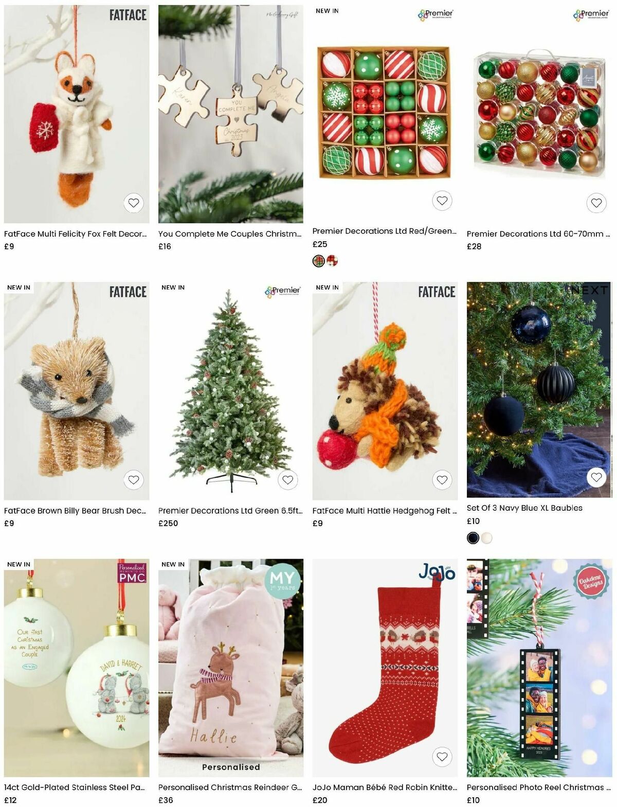 Next Christmas Decorations Offers from 22 November