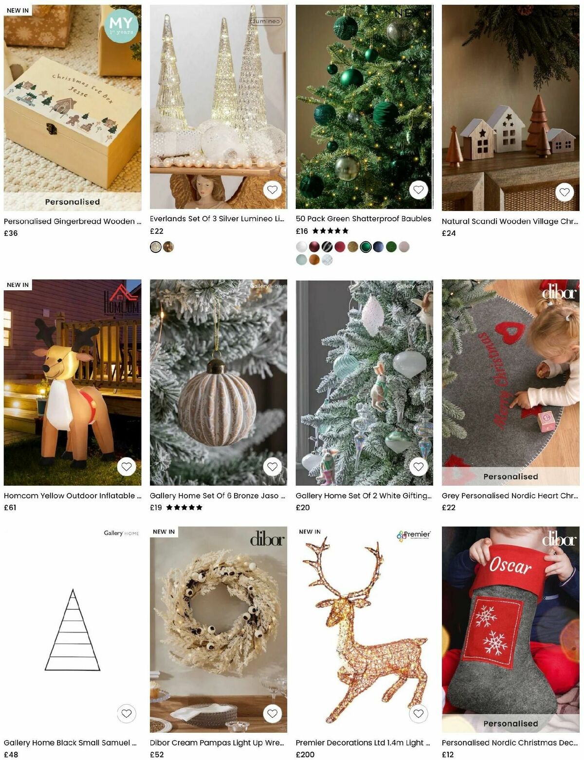 Next Christmas Decorations Offers from 22 November