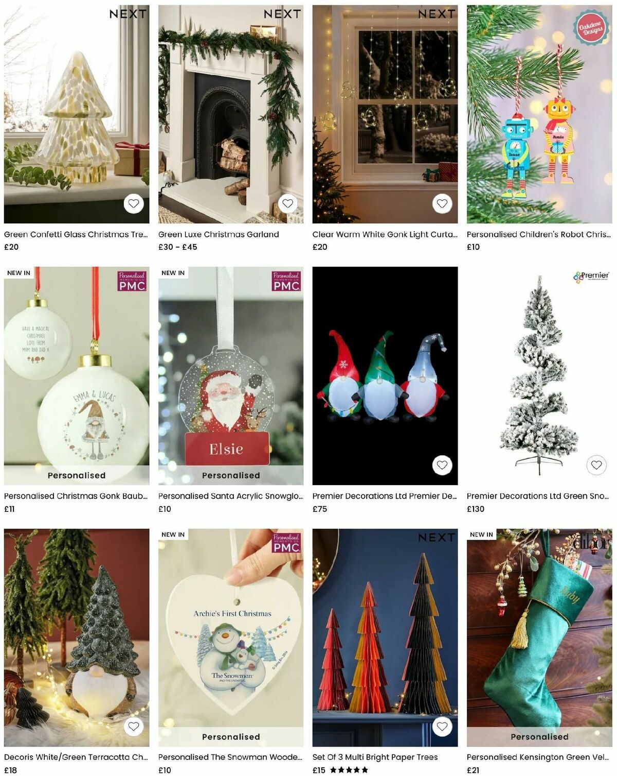 Next Christmas Decorations Offers from 22 November