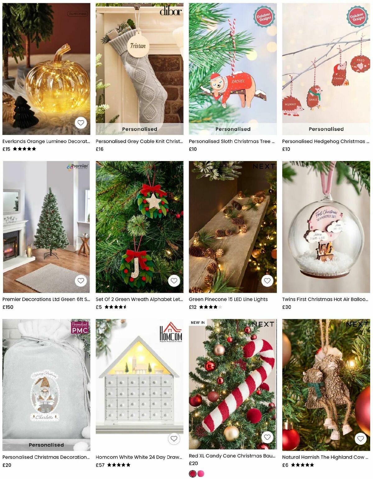 Next Christmas Decorations Offers from 22 November