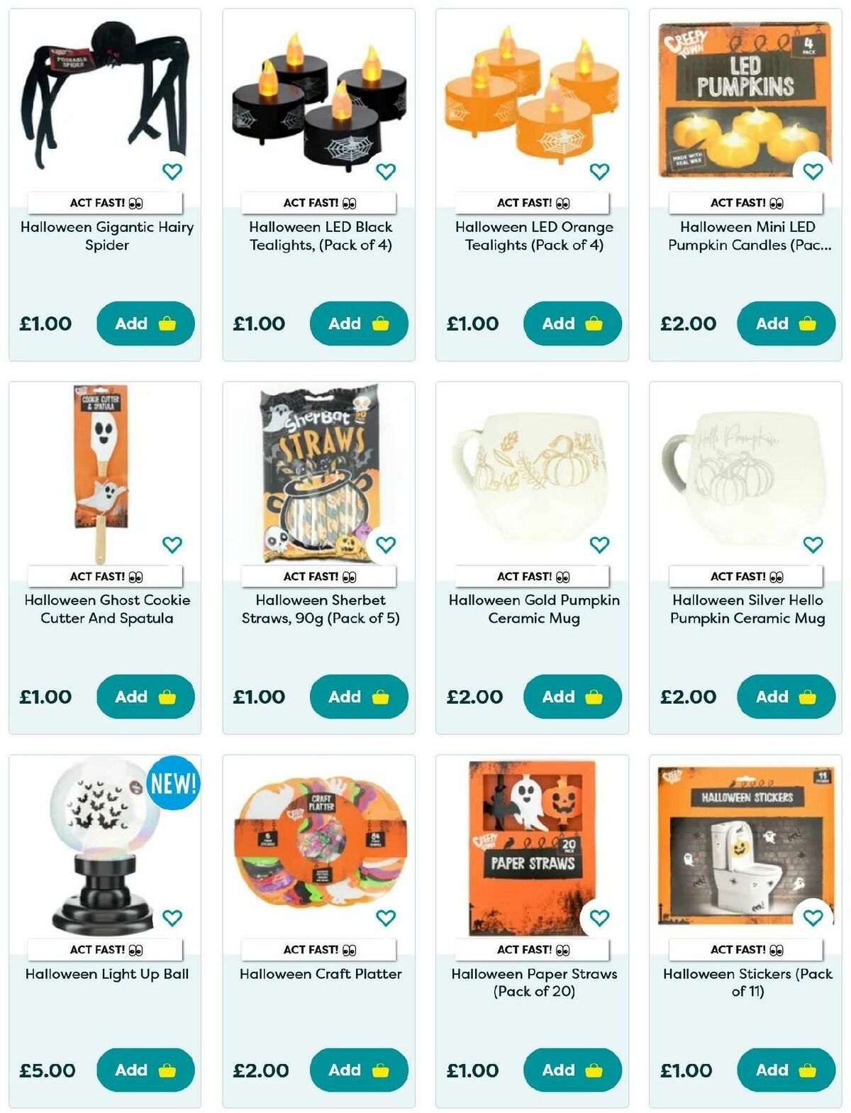 Poundland Happy Halloween Offers from 8 October