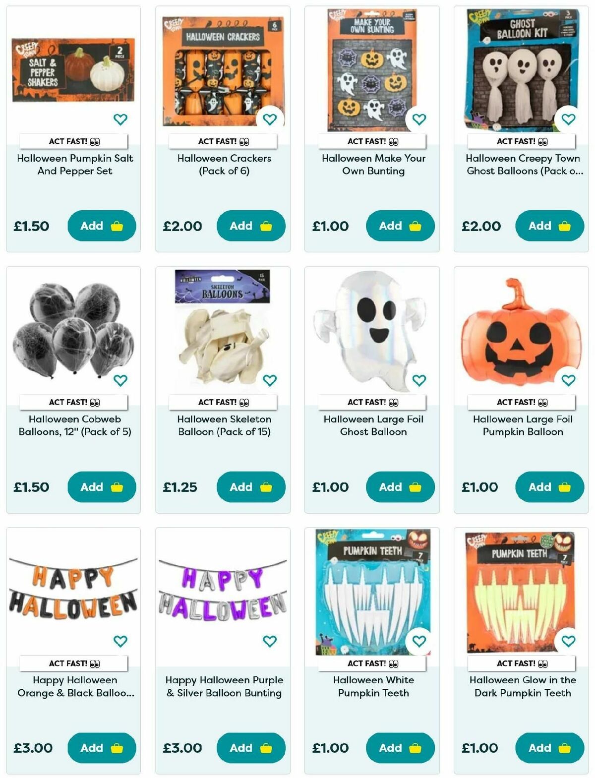 Poundland Happy Halloween Offers from 8 October