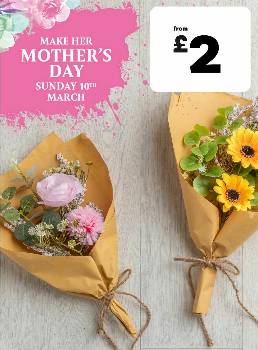 Poundland Mother's Day Offers from 20 February