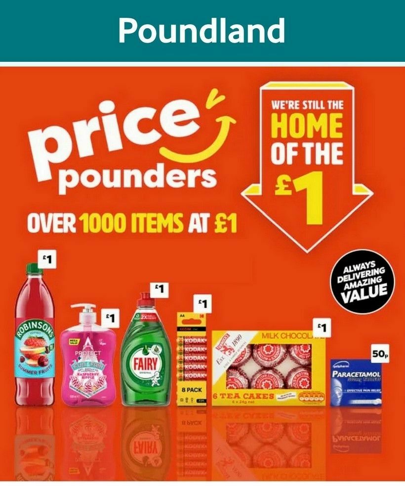 Poundland Offers from 9 July