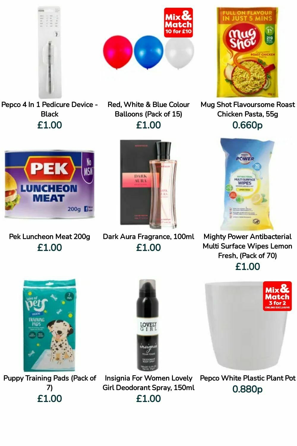 Poundland Offers from 9 July