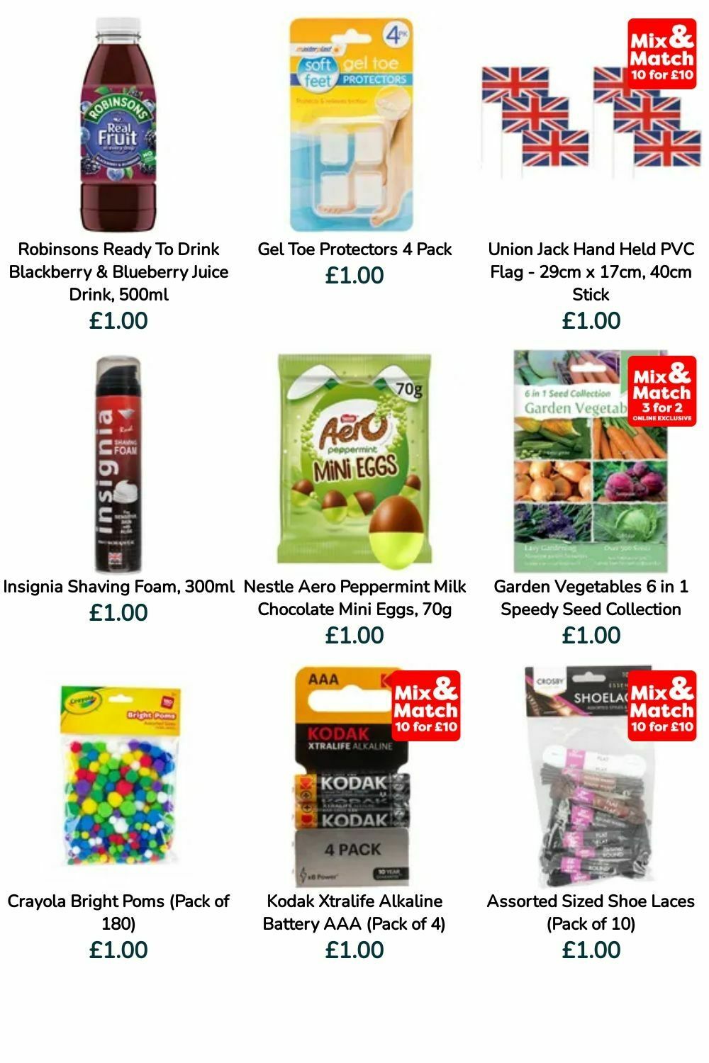 Poundland Offers from 9 July