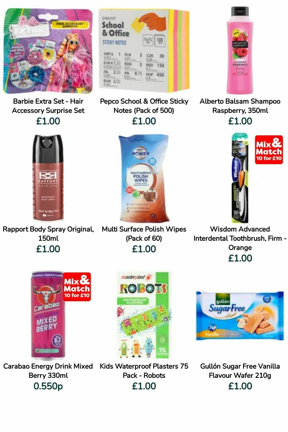 Poundland Offers from 9 July