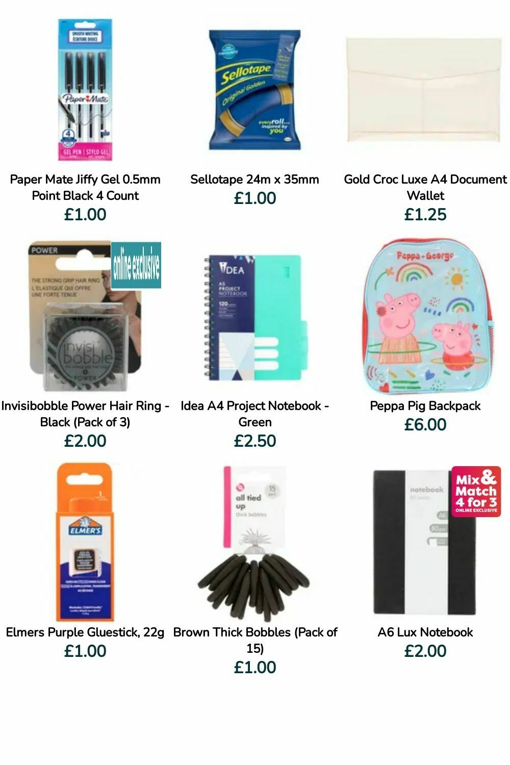 Poundland Back to School Offers from 30 July