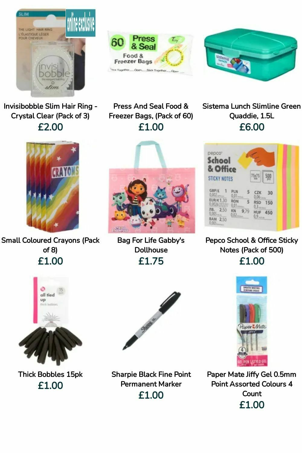 Poundland Back to School Offers from 30 July