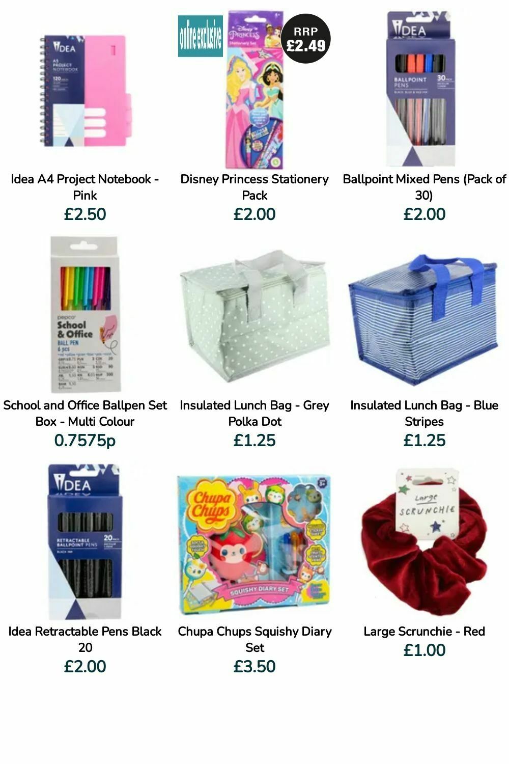 Poundland Back to School Offers from 30 July