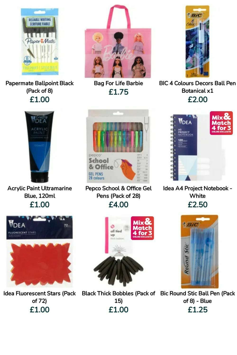 Poundland Back to School Offers from 30 July