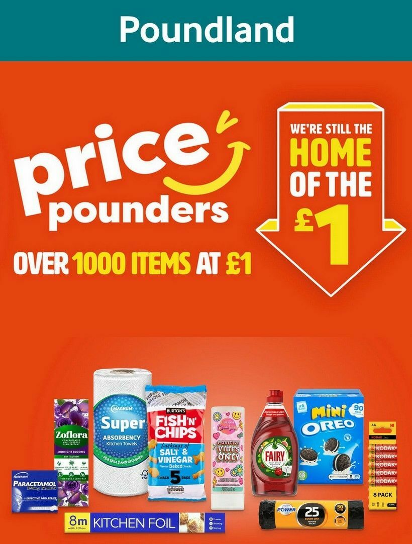 Poundland Offers from 7 August