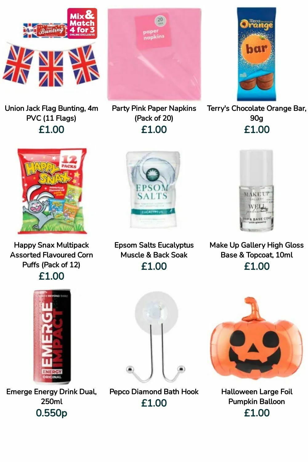 Poundland Offers from 7 August