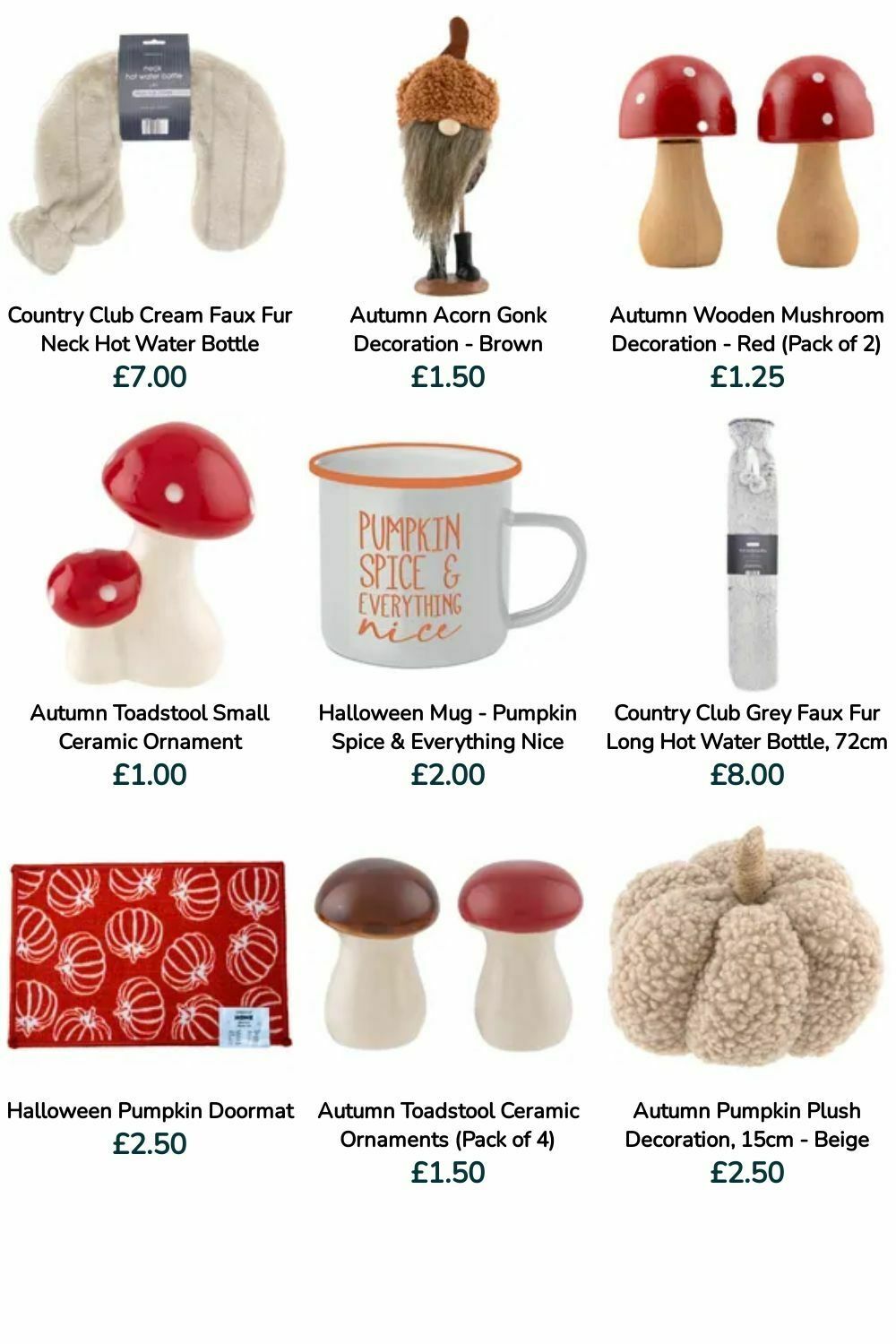 Poundland Autumn Offers from 16 September