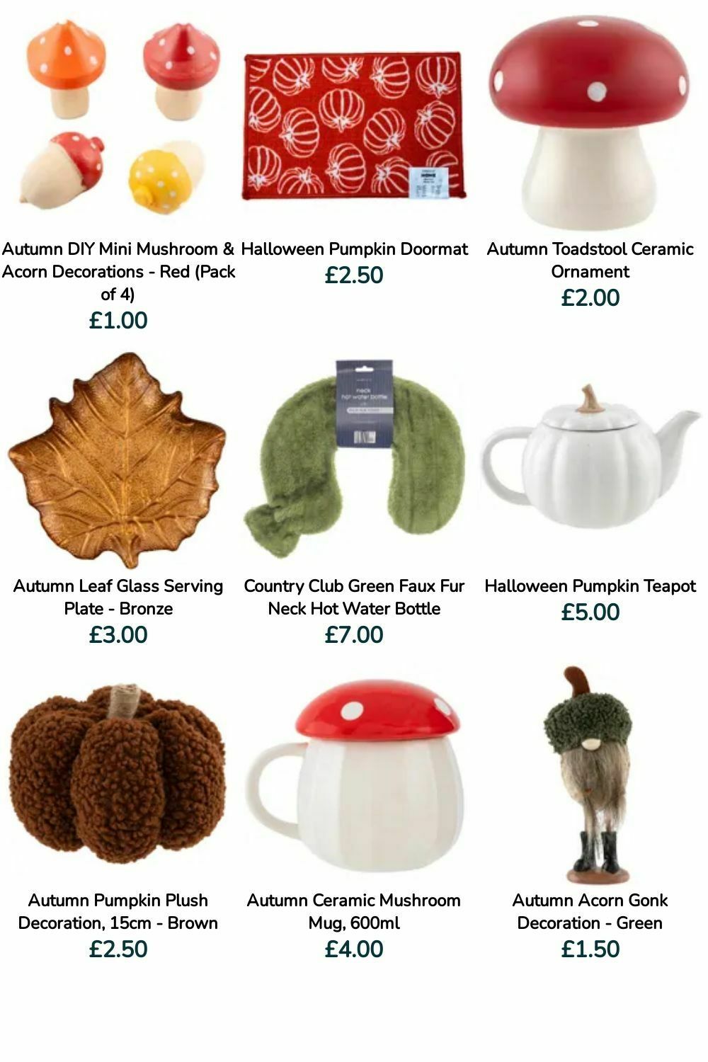 Poundland Autumn Offers from 16 September