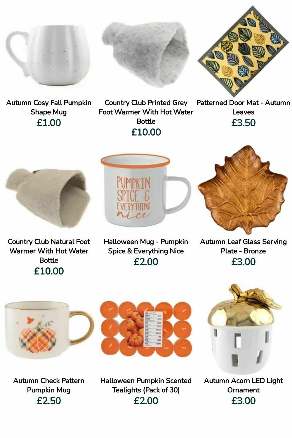 Poundland Autumn Offers from 16 September