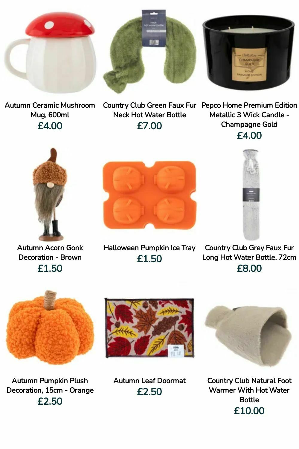 Poundland Autumn Offers from 16 September