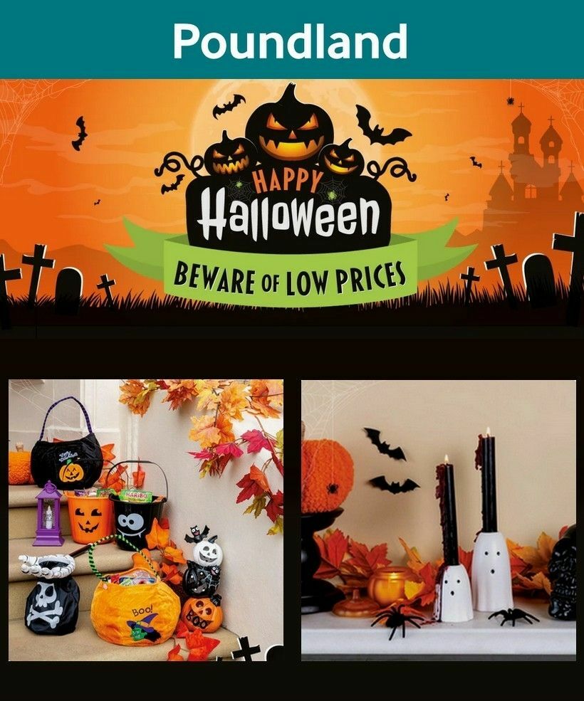 Poundland Halloween Offers from 12 October