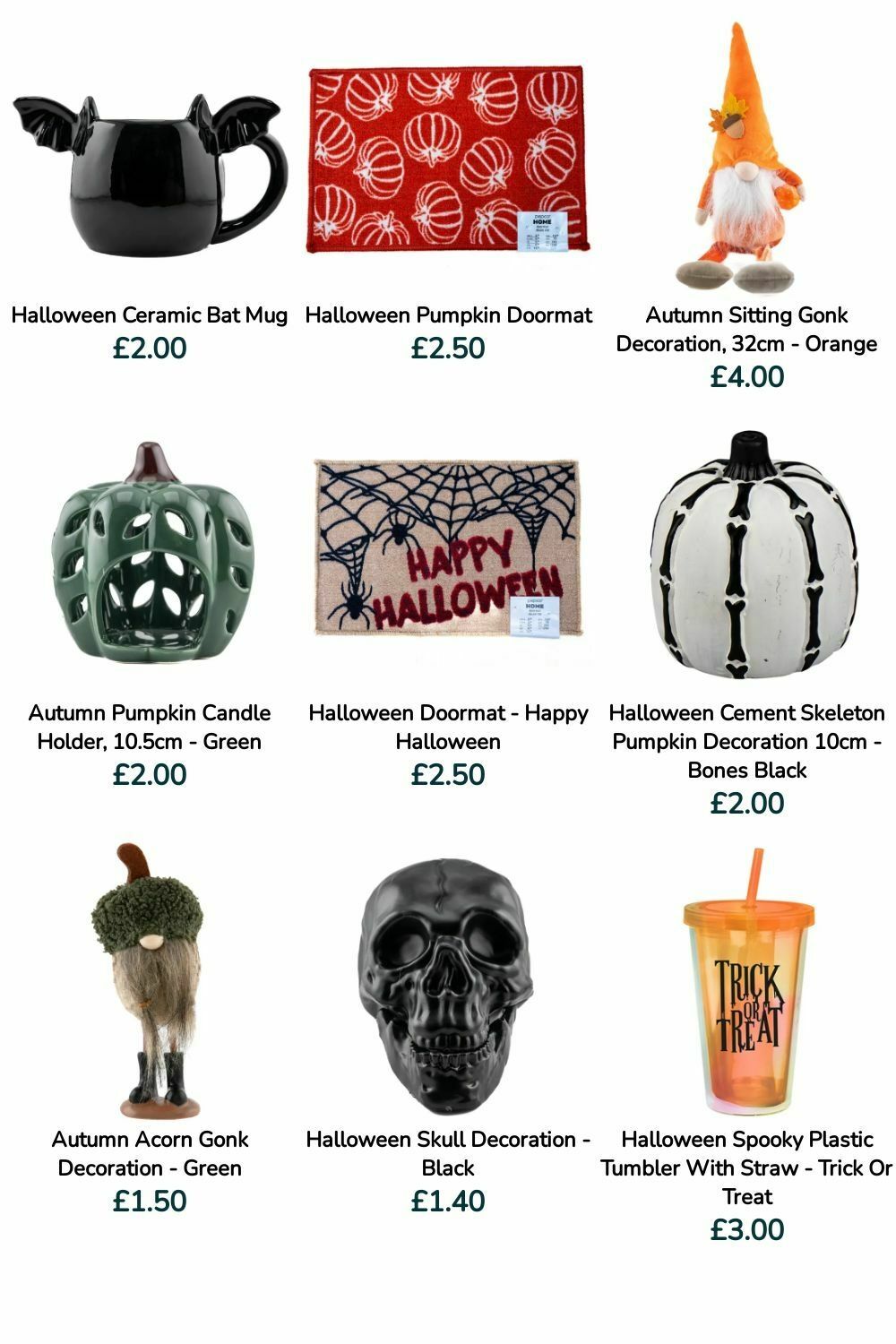 Poundland Halloween Offers from 12 October