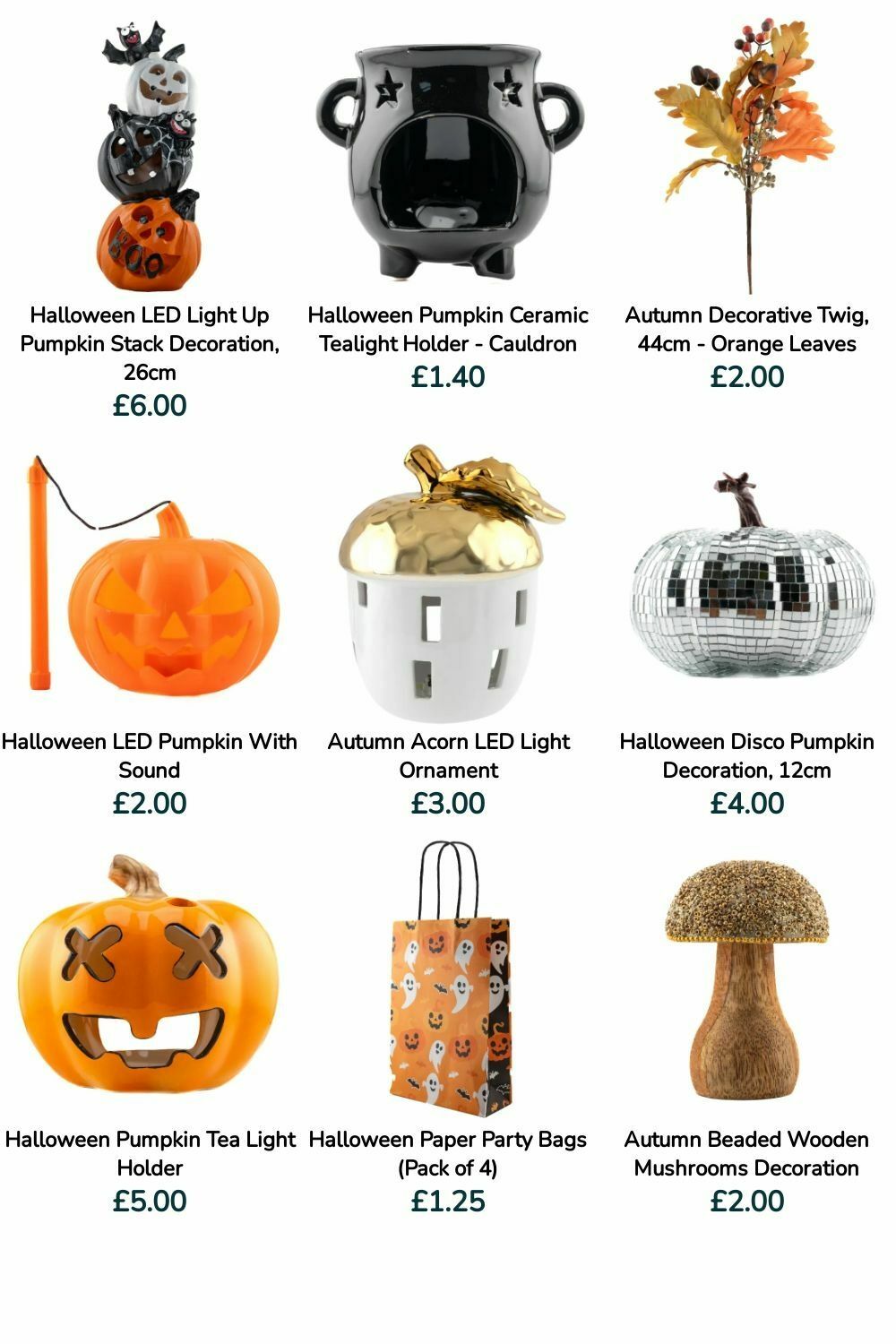 Poundland Halloween Offers from 12 October