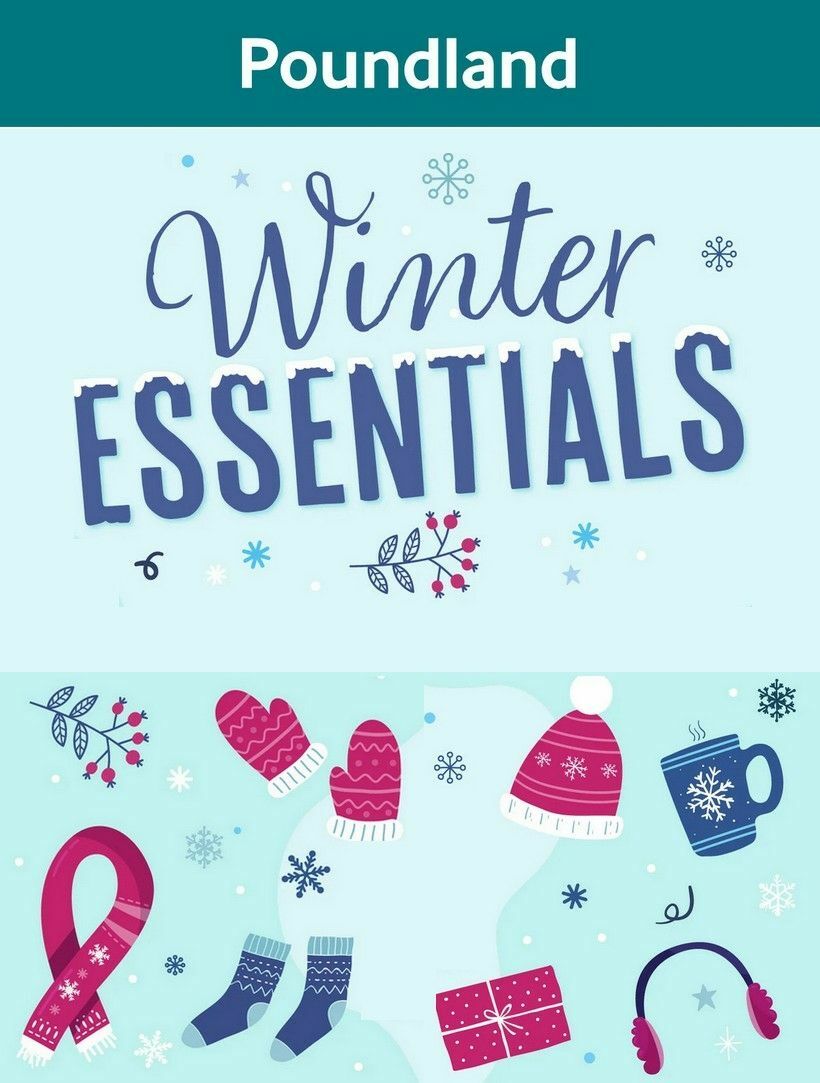 Poundland Winter Essentials Offers from 16 December