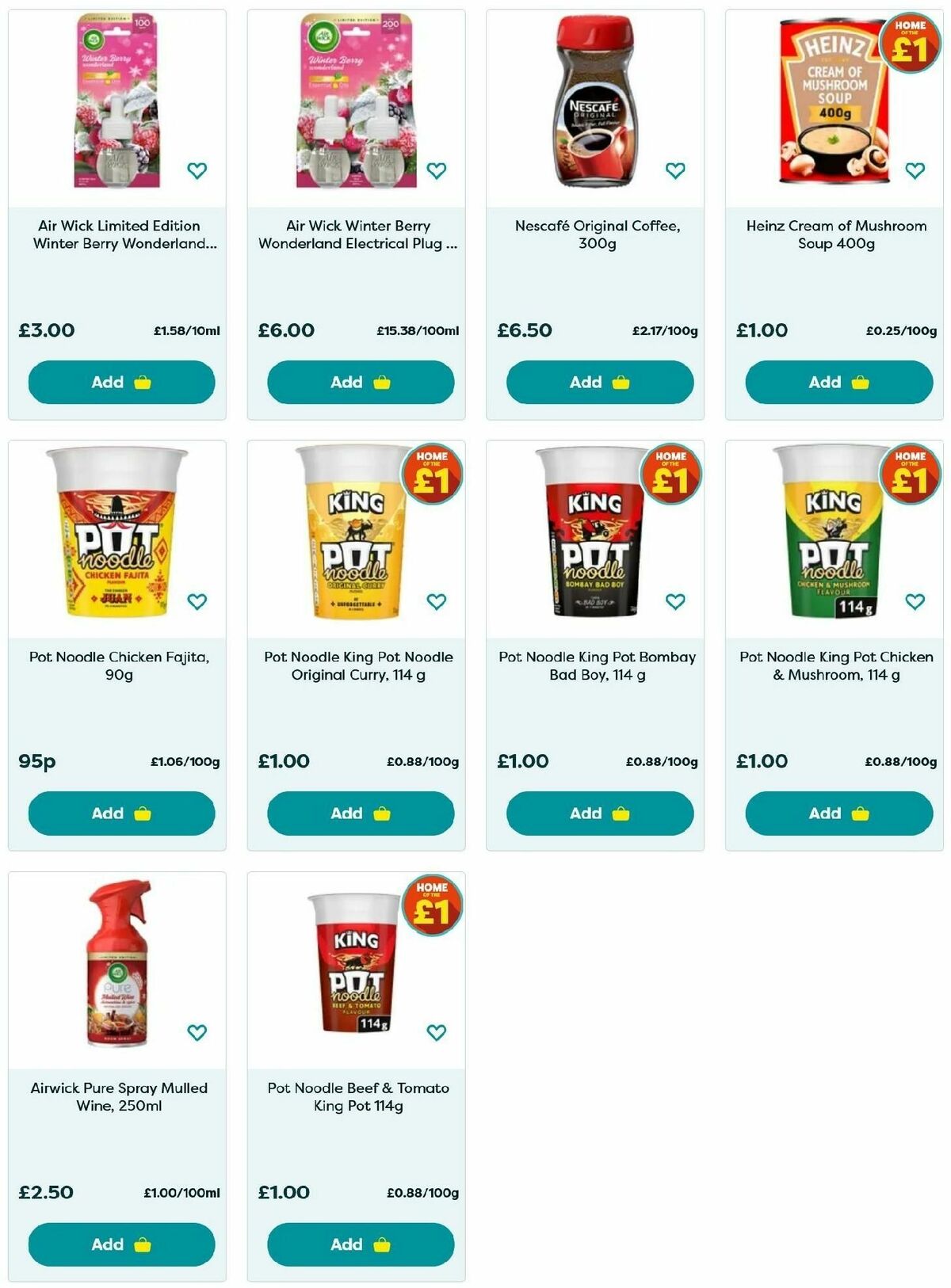 Poundland Winter Essentials Offers from 16 December