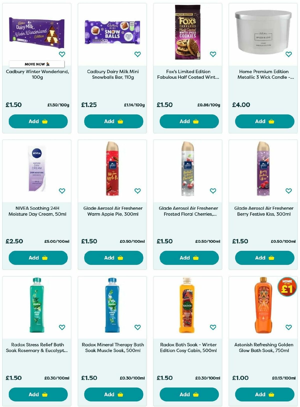 Poundland Winter Essentials Offers from 16 December