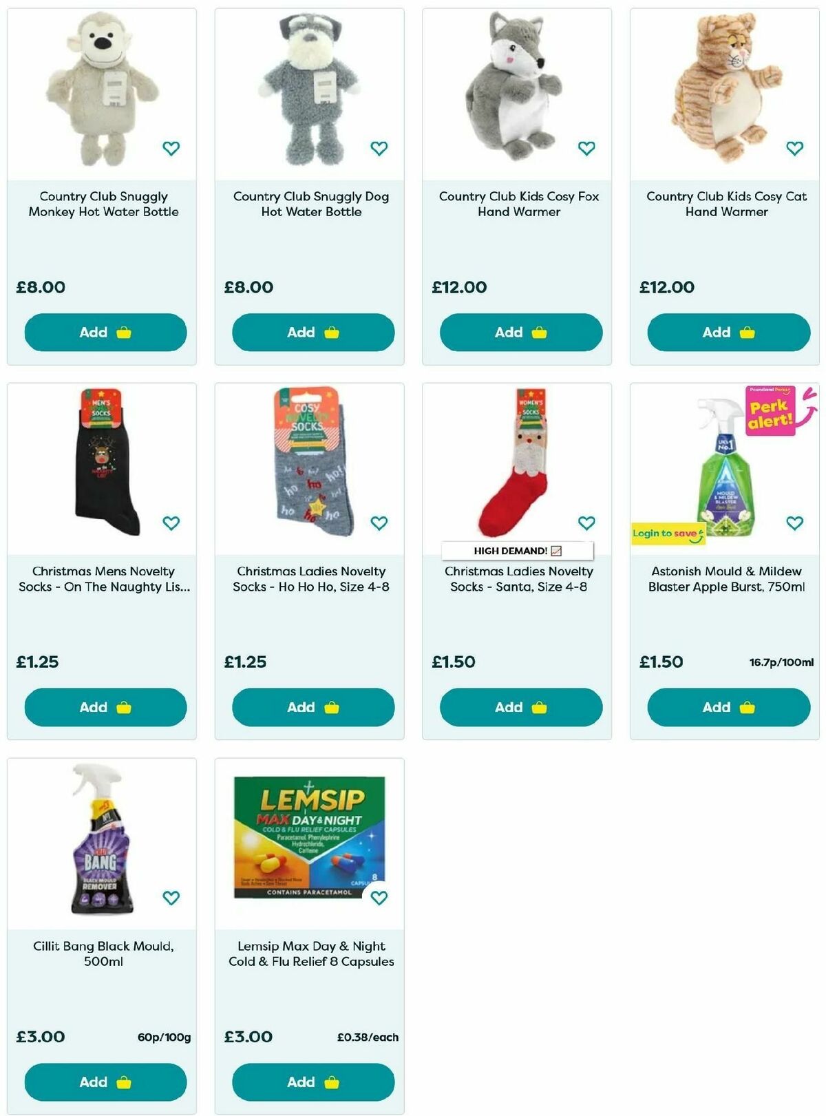 Poundland Winter Essentials Offers from 16 December