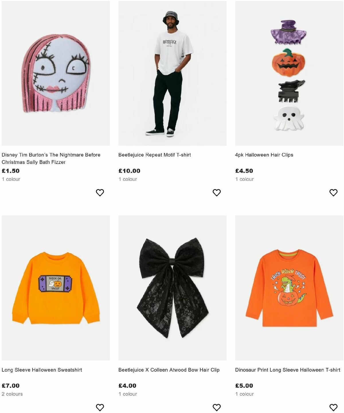 Primark Halloween Offers from 12 October