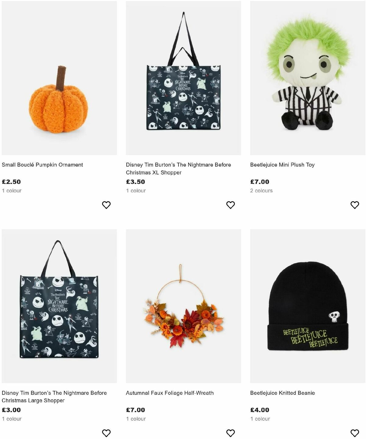 Primark Halloween Offers from 12 October