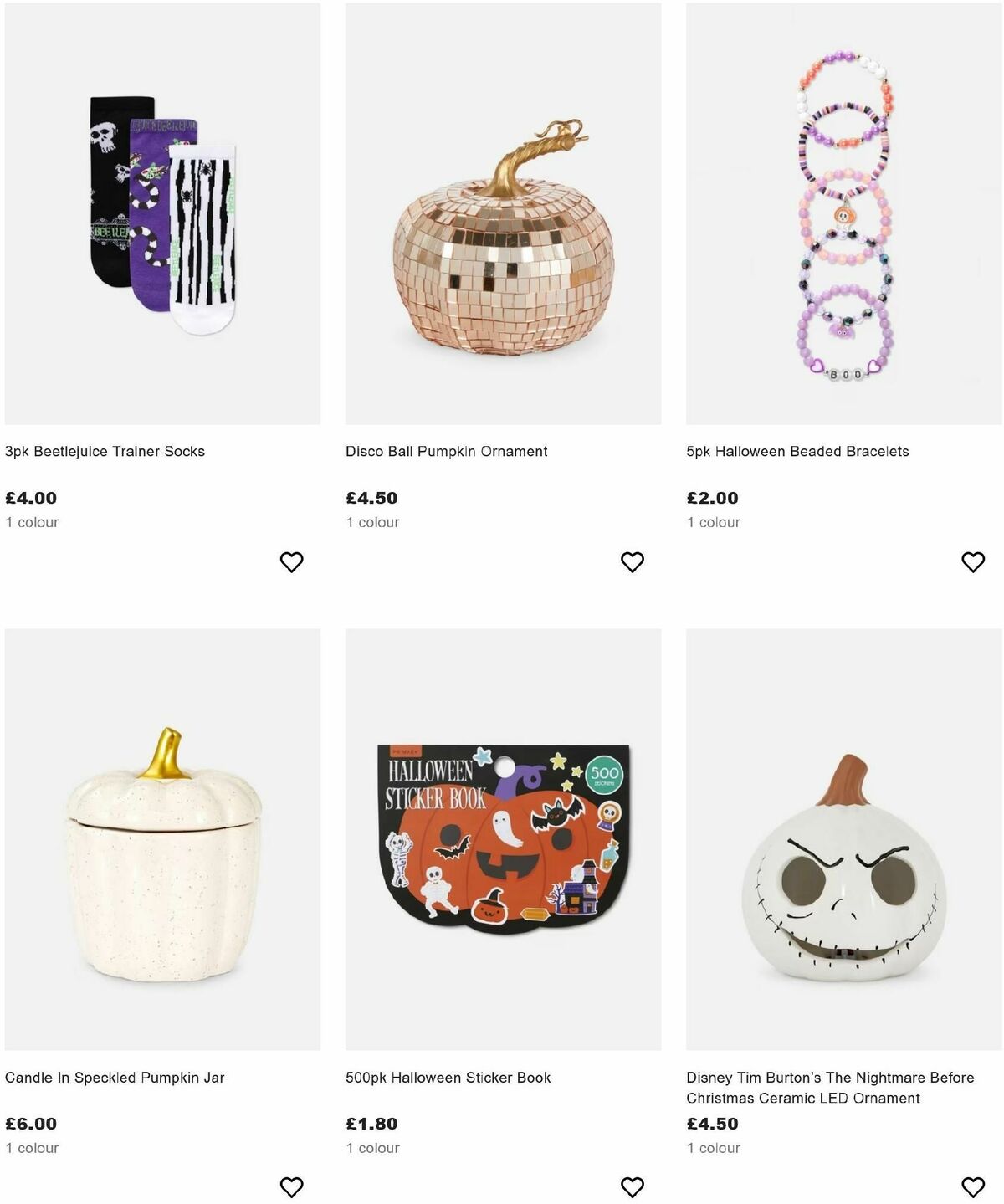 Primark Halloween Offers from 12 October