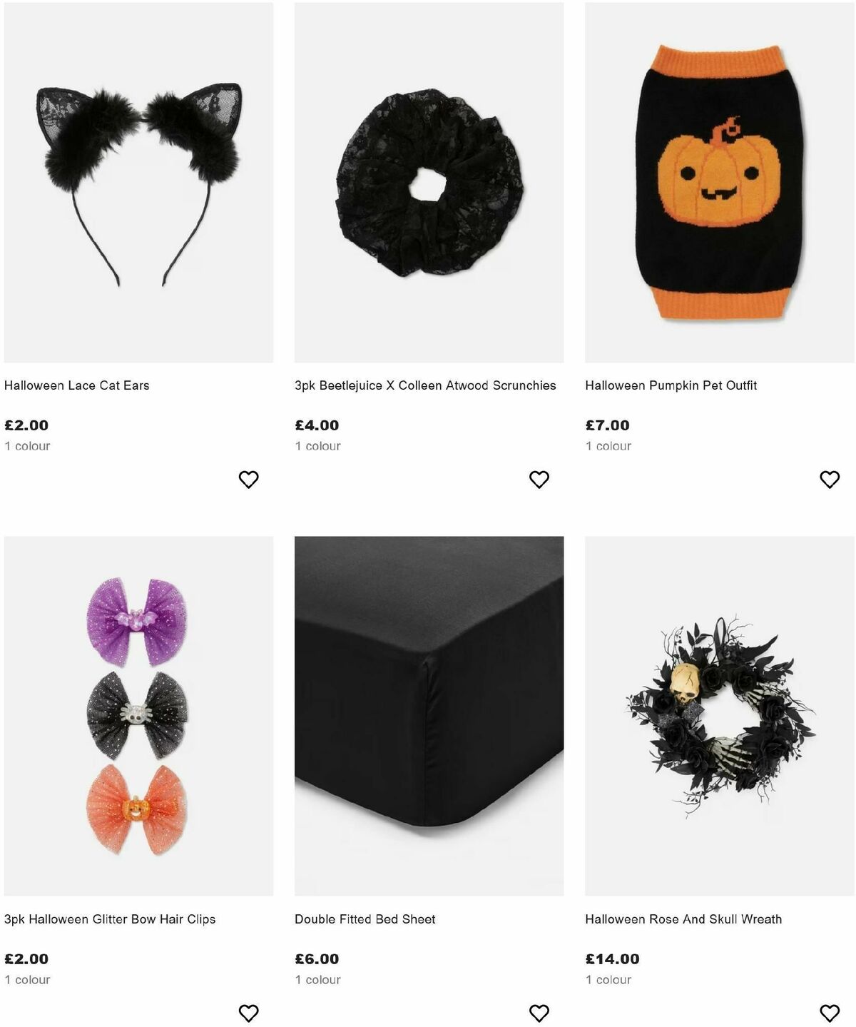 Primark Halloween Offers from 12 October