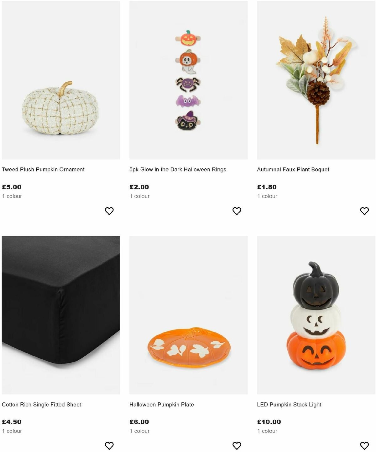 Primark Halloween Offers from 12 October