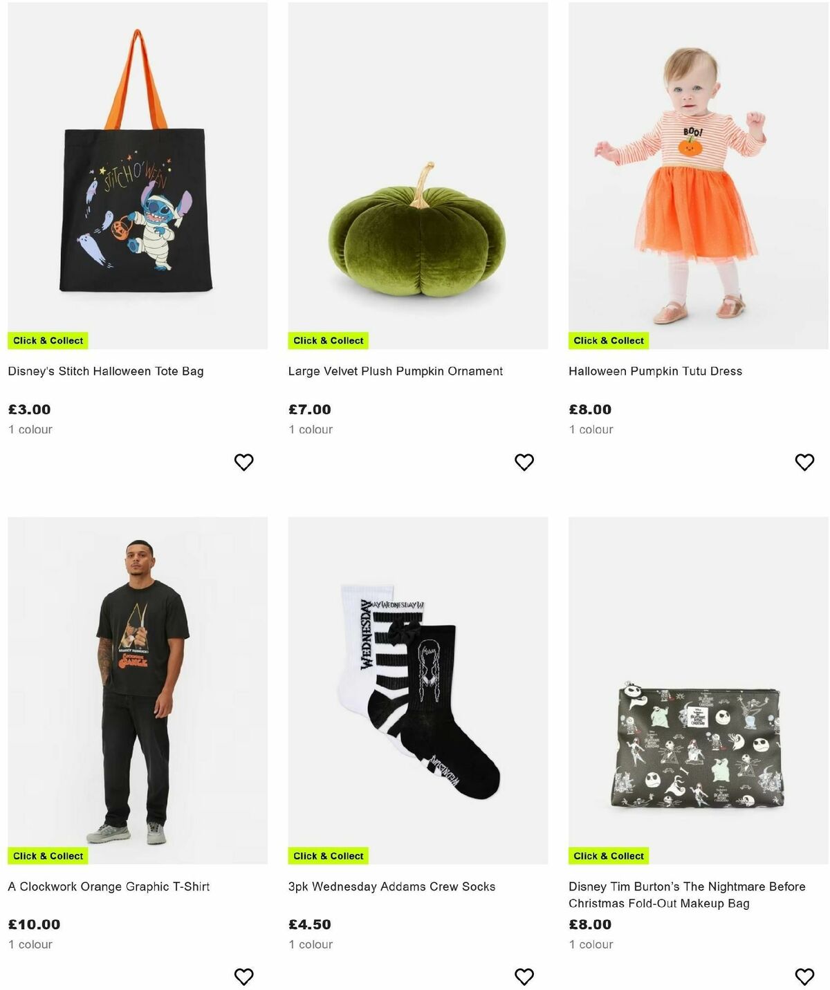 Primark Halloween Offers from 12 October