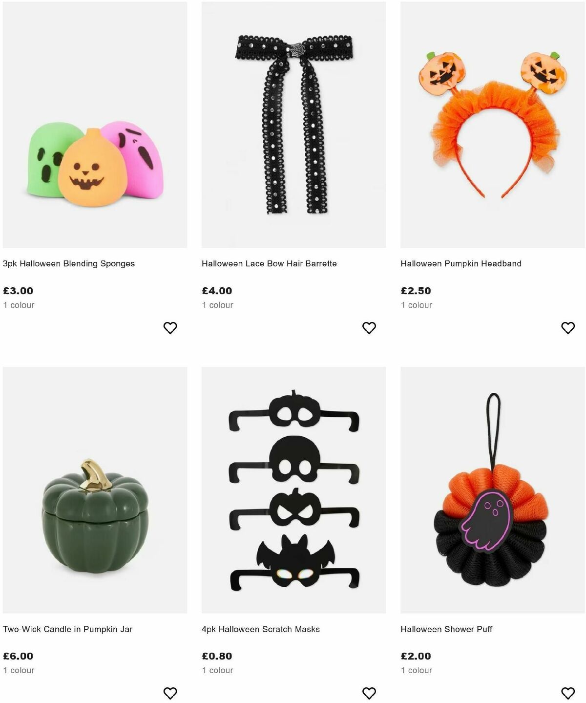 Primark Halloween Offers from 12 October