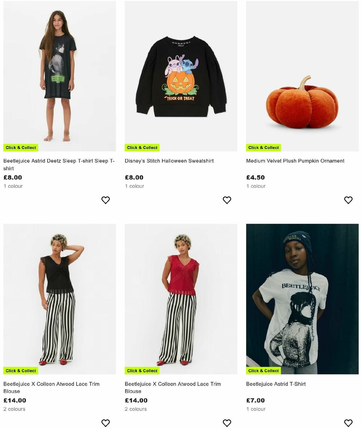 Primark Halloween Offers from 12 October