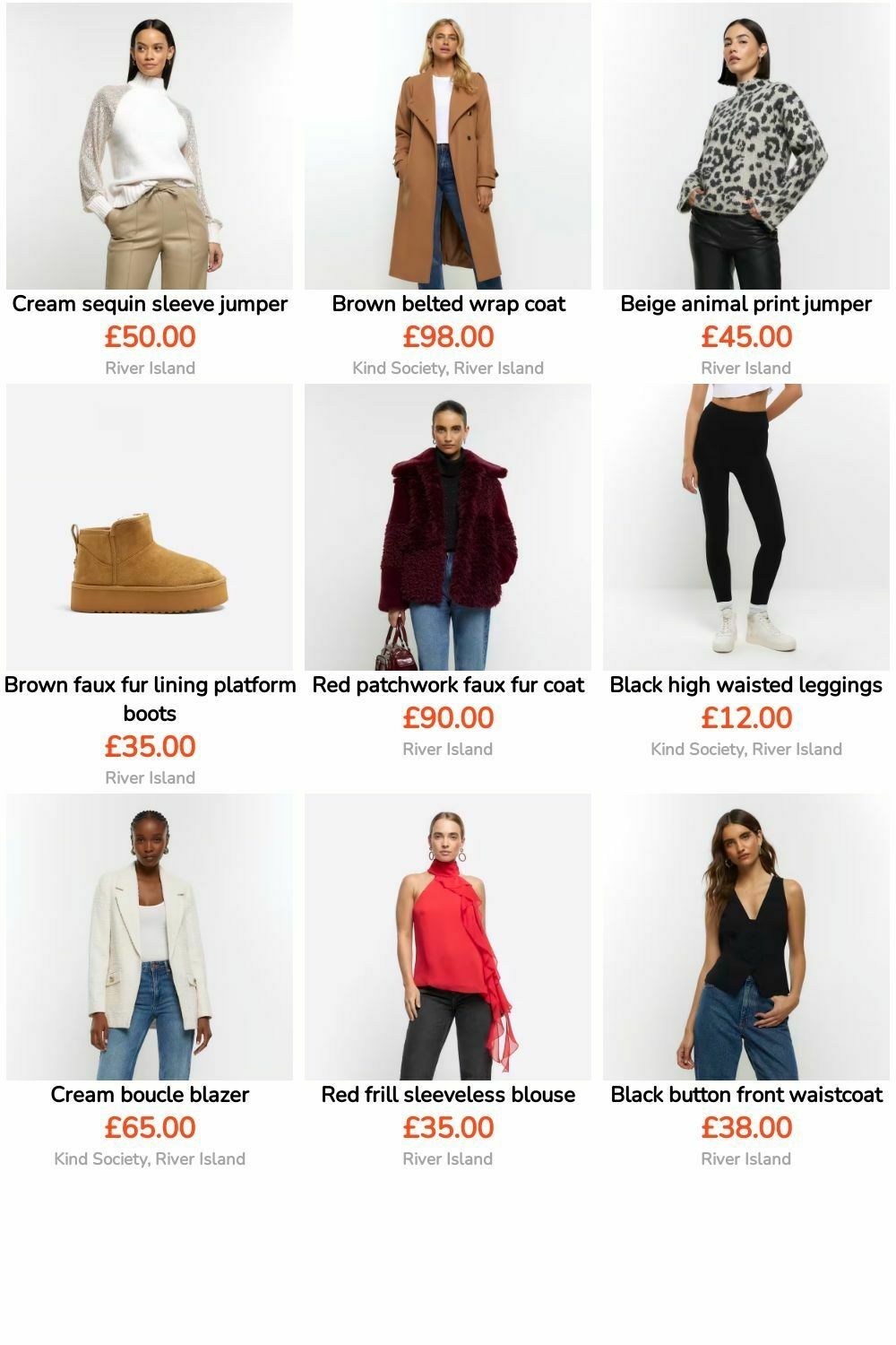 River Island Offers from 2 November