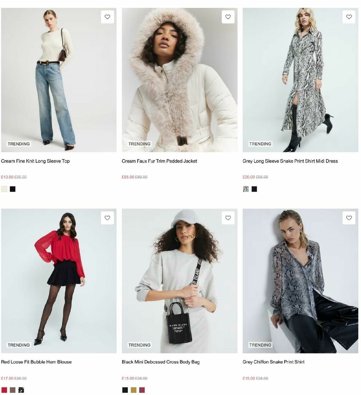 River Island Offers from 29 December