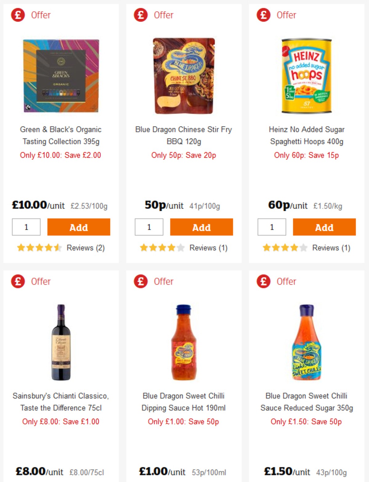 Sainsbury's Offers from 29 March