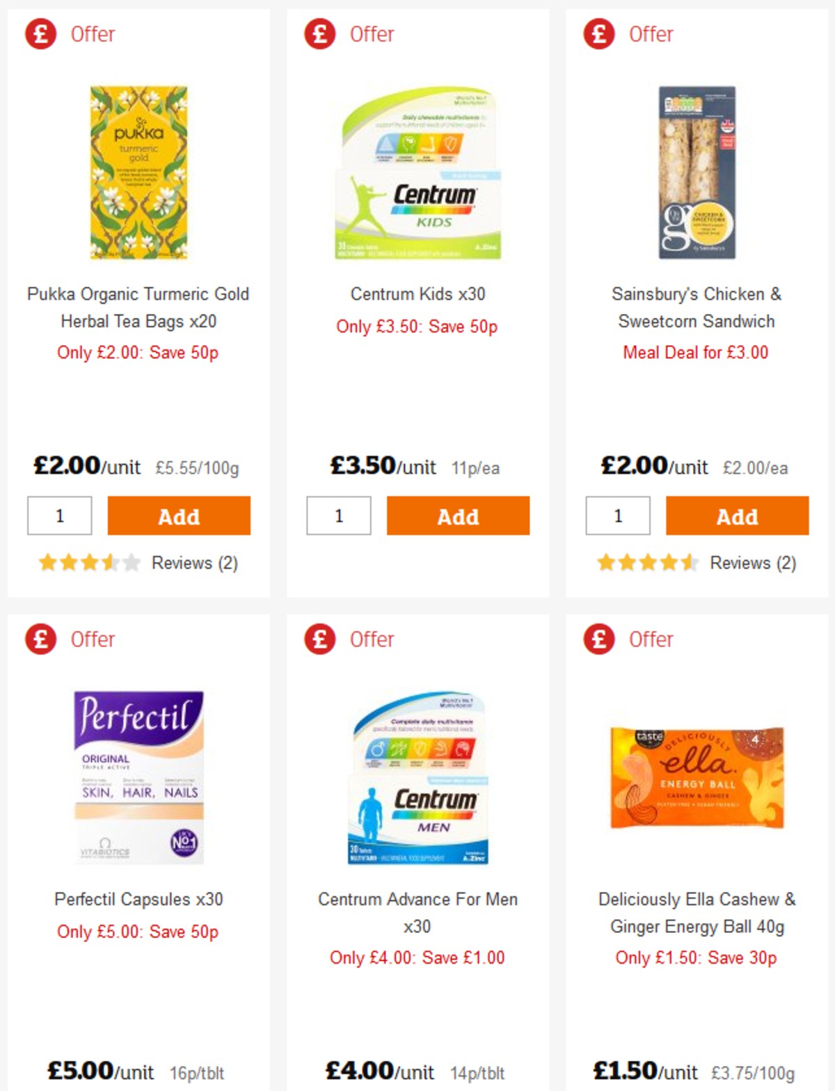 Sainsbury's Offers from 29 March