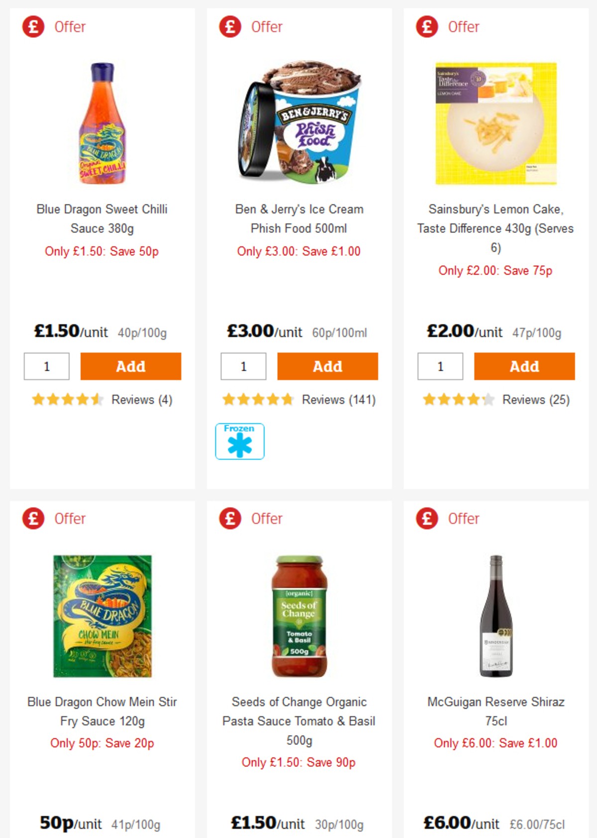 Sainsbury's Offers from 29 March