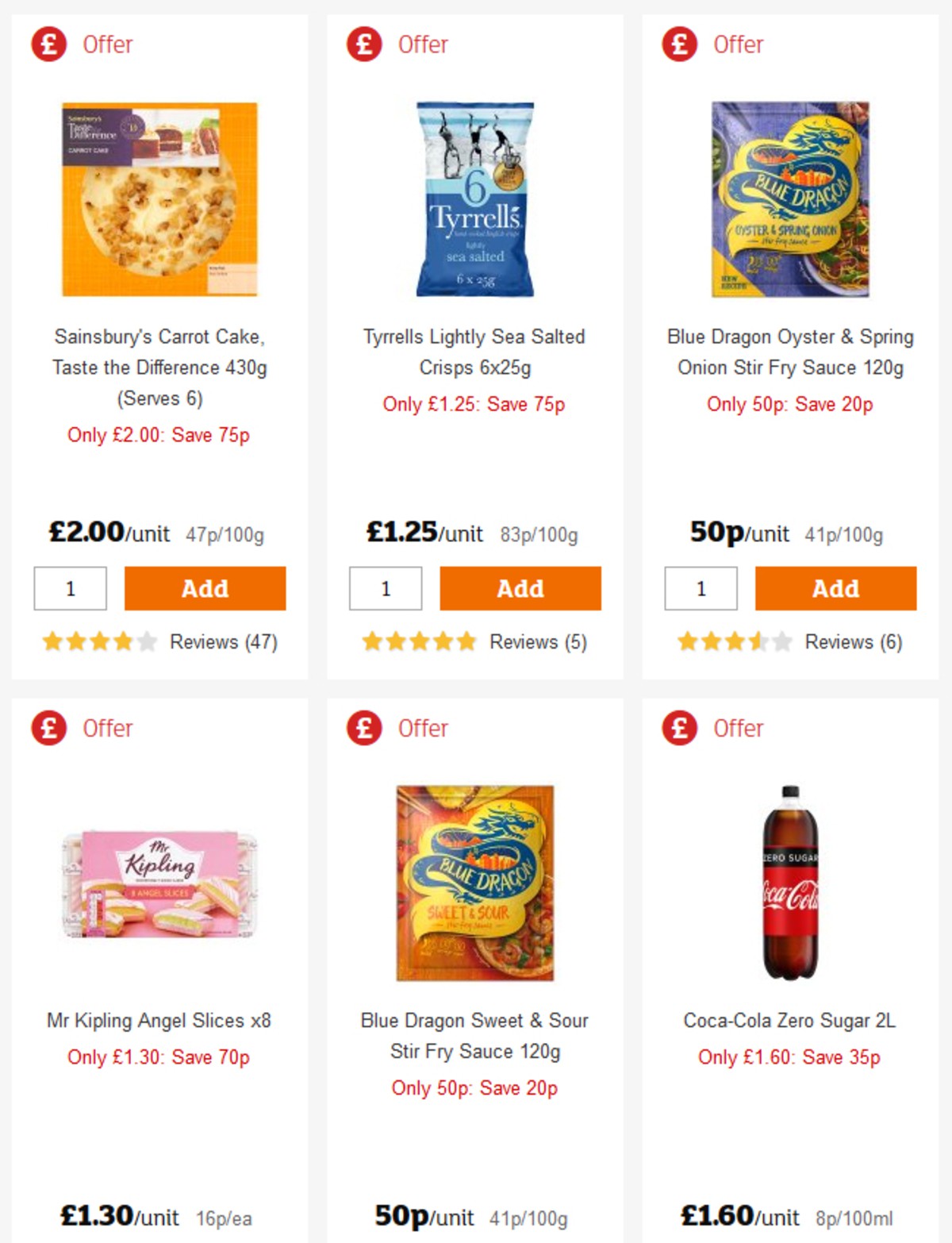 Sainsbury's Offers from 29 March