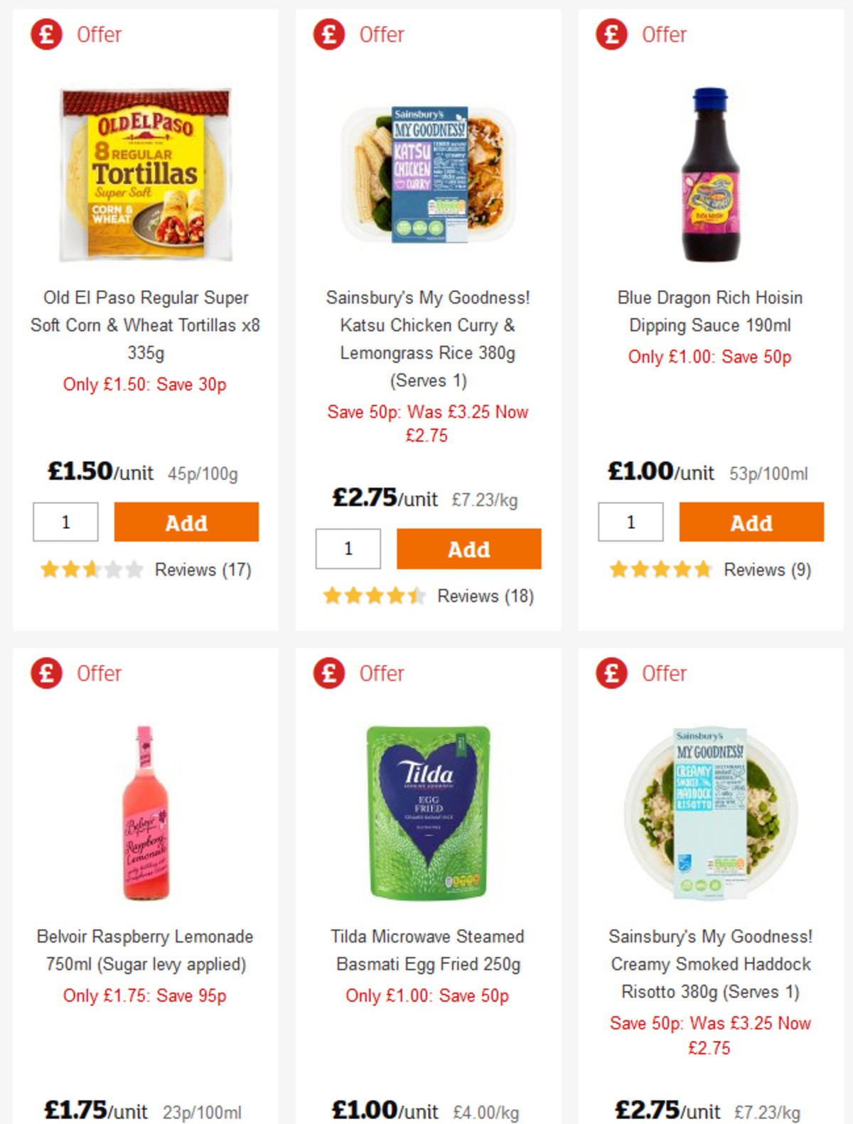 Sainsbury's Offers from 5 April