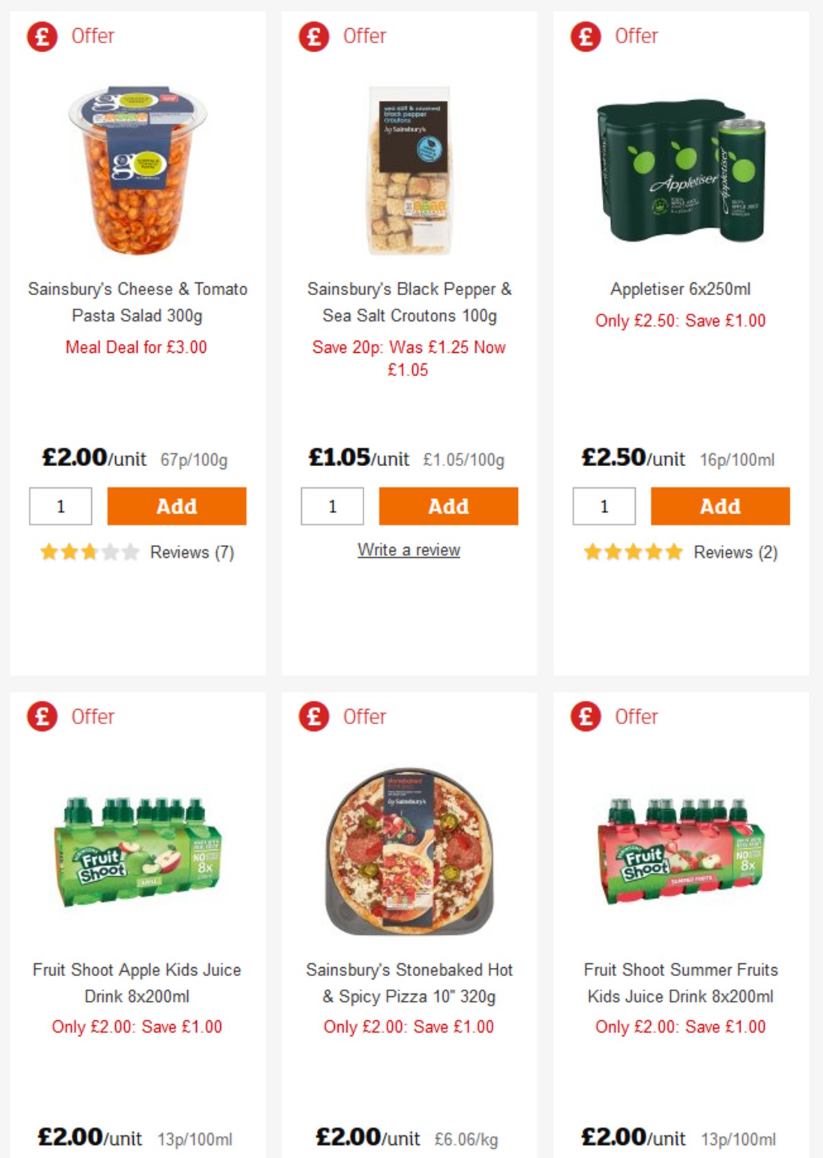 Sainsbury's Offers from 5 April